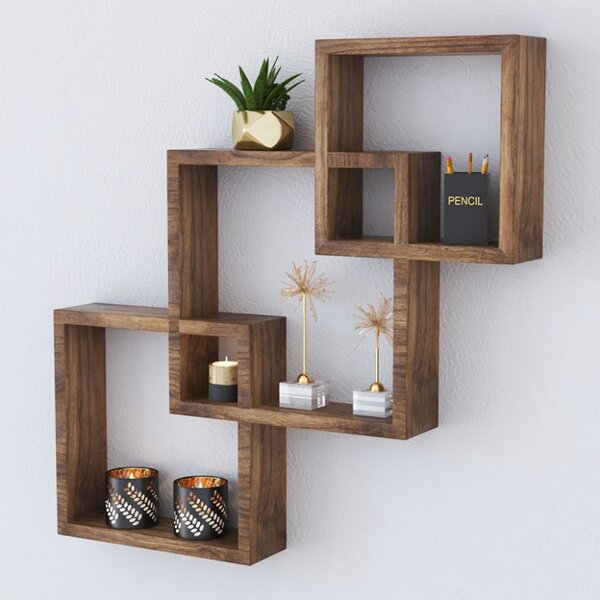 Висящ рафт Maas Walnut