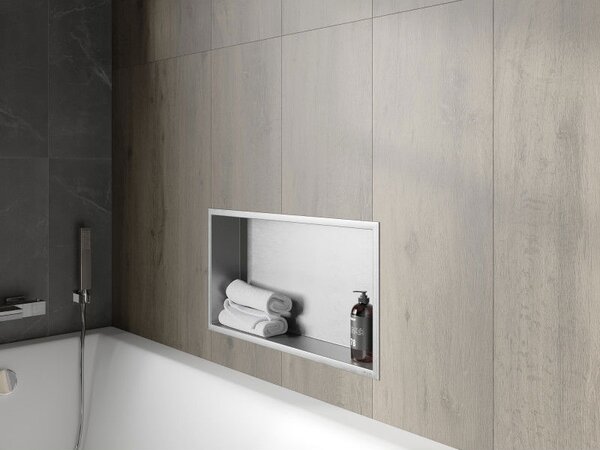 Mexen X-Wall-R ниша рафт с кант 60 x 30 cm, inox - 1910603010