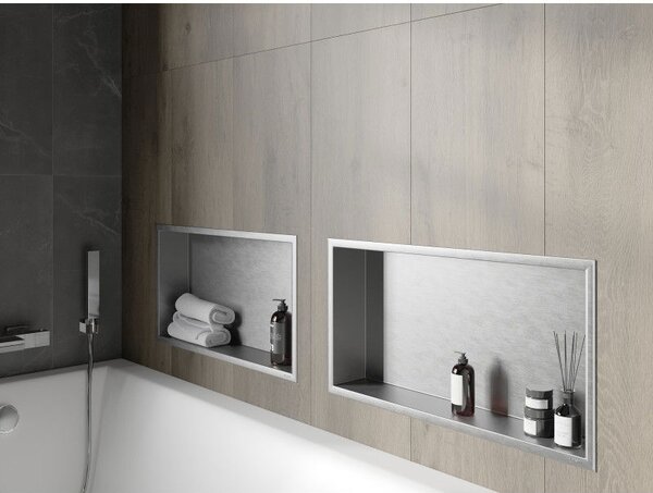 Mexen X-Wall-R ниша рафт с кант 60 x 30 cm, inox - 1910603010