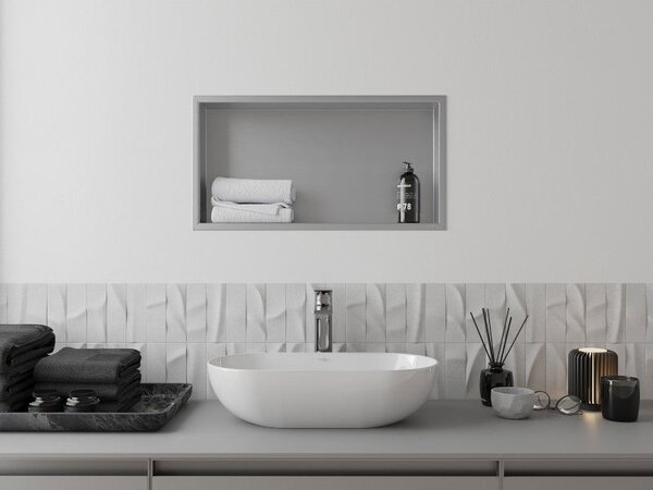 Mexen X-Wall-R ниша рафт с кант 60 x 30 cm, inox - 1910603010