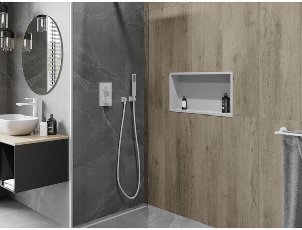 Mexen X-Wall-R нишова полица с яки 60 x 30 см, бяла - 1920603010