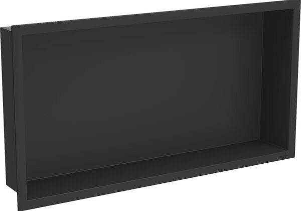 Mexen X-Wall-R вградена полица с фланец 60 x 30 см, черна - 1970603010