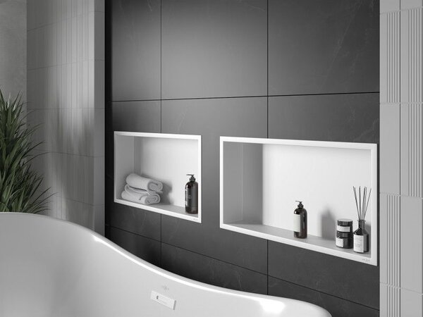 Mexen X-Wall-R нишова полица с яки 60 x 30 см, бяла - 1920603010