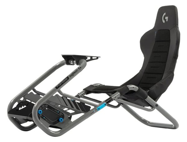 Геймърски стол Playseat Trophy Logitech G Edition, до 120kg, PU кожа, черен