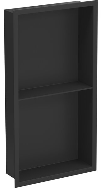 Mexen X-Wall-R нишова полица с яка и рафт 60 x 30 см, черна - 1970603010S