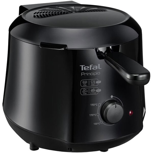Фритюрник Tefal FF230831, 1.2 литра, 1000W, черен