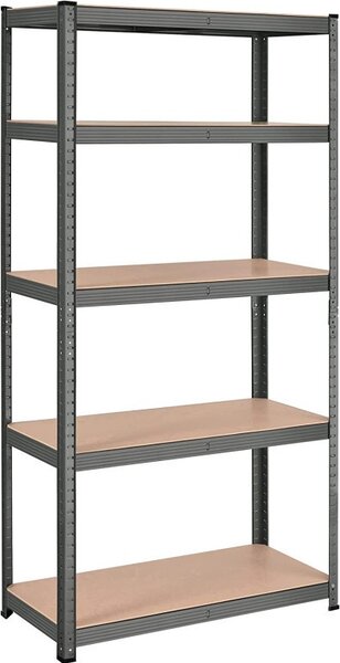 Рафт Songmics, 5 рафта, 40 x 90 x 180 см, Черен, GLR040G01
