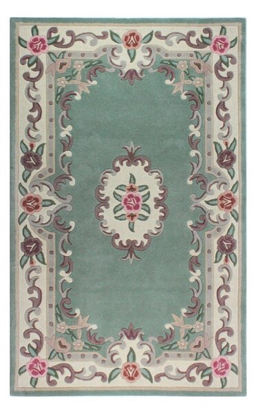 Зелен вълнен килим , 75 x 150 cm Aubusson - Flair Rugs