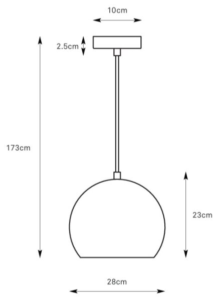 Markslöjd 108988 - Висяща лампа на кабел POP, 1xE27/40W/230V, Ø 28 см, зелена