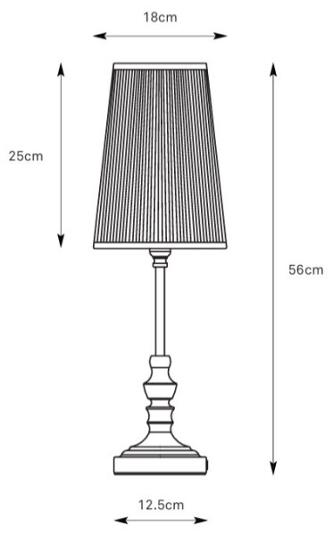 Markslöjd 108969 - Настолна лампа NOBLE 1xE14/40W/230V 56 см бяла/mесинг
