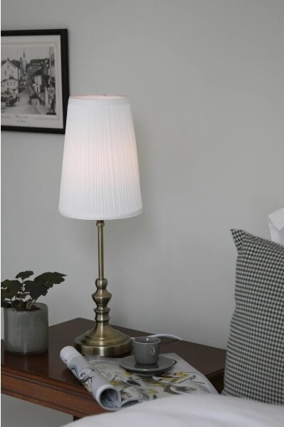 Markslöjd 108969 - Настолна лампа NOBLE 1xE14/40W/230V 56 см бяла/mесинг