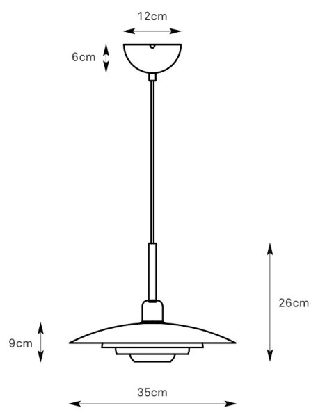 Markslöjd 108875 - Висяща лампа на кабел PINY 1xE27/60W/230V Ø 35 см бежова