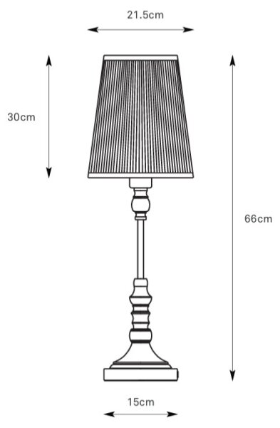 Markslöjd 108970 - Настолна лампа NOBLE 1xE14/40W/230V 66 см бяла/месинг