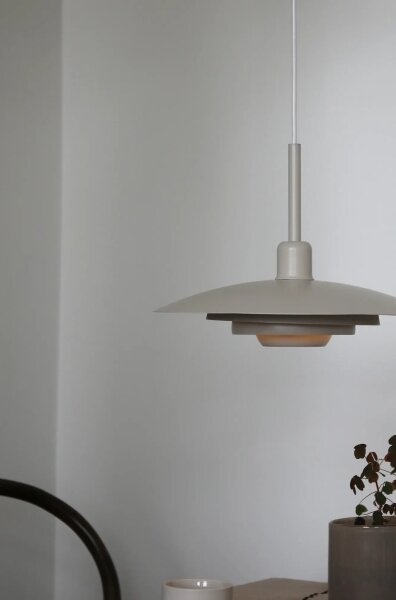 Markslöjd 108875 - Висяща лампа на кабел PINY 1xE27/60W/230V Ø 35 см бежова