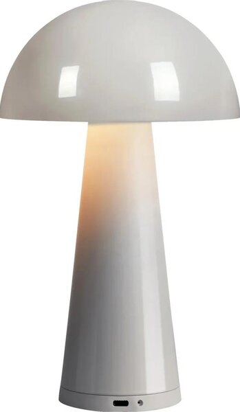 Markslöjd 108950 - LED димируема акумулаторна лампа FUNGI LED/1,5W/2000 mAh IP44 сива