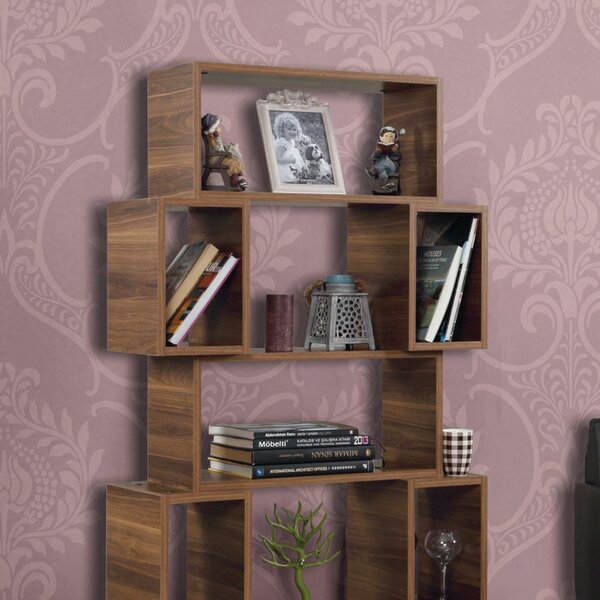 Рафт за книги Box, Орех