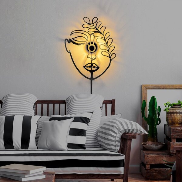 Аплика Flower Faced V2 Черна сянка