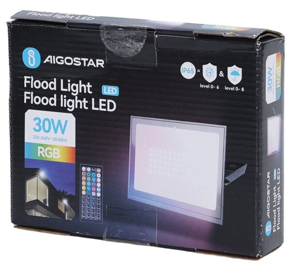 Aigostar - LED RGB димируем прожектор LED/30W/230V IP65 + дистанционно управление