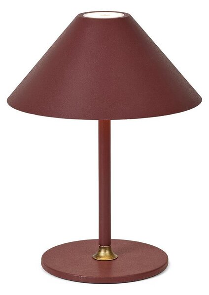 Halo Design 800834- акумулаторна настолна LED лампа HYGGE с димер, LED/3W/4000 mAh IP54, бордо
