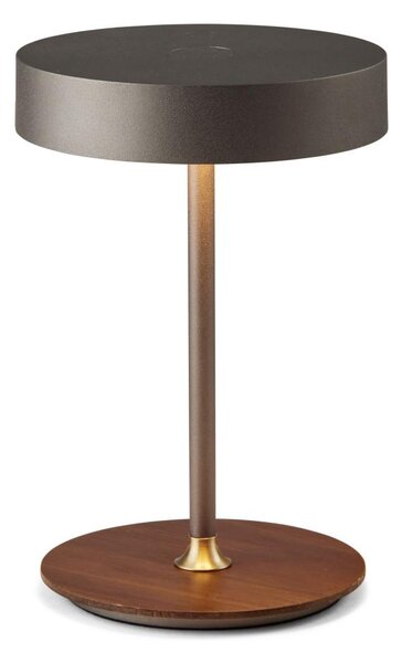 Halo Design 745791- LED димируема акумулаторна лампа ON THE MOVE LED/2,5W/4000 mAh сива/дърво