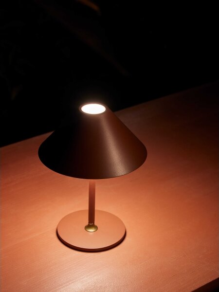 Halo Design 800834- акумулаторна настолна LED лампа HYGGE с димер, LED/3W/4000 mAh IP54, бордо