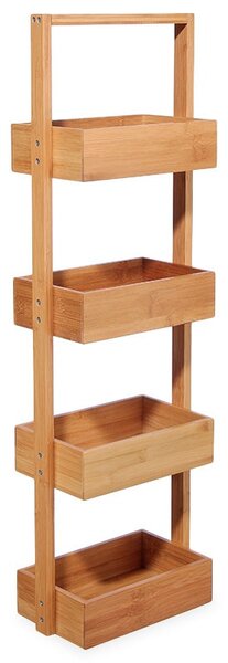 Рафт Ollie от бамбук естествен цвят 28x16x88см