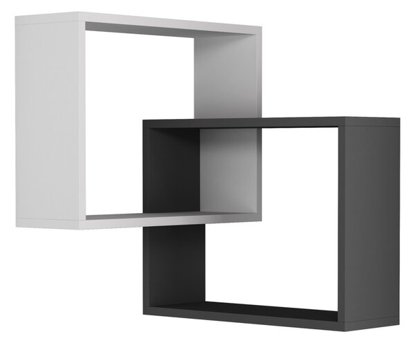 Ъглов рафт Ring бял 68x68x60 см