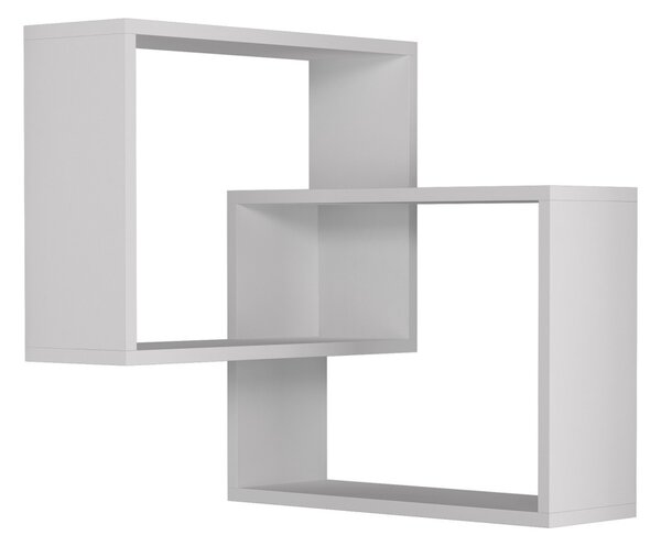 Ъглов рафт Ring бял 68x68x60 см