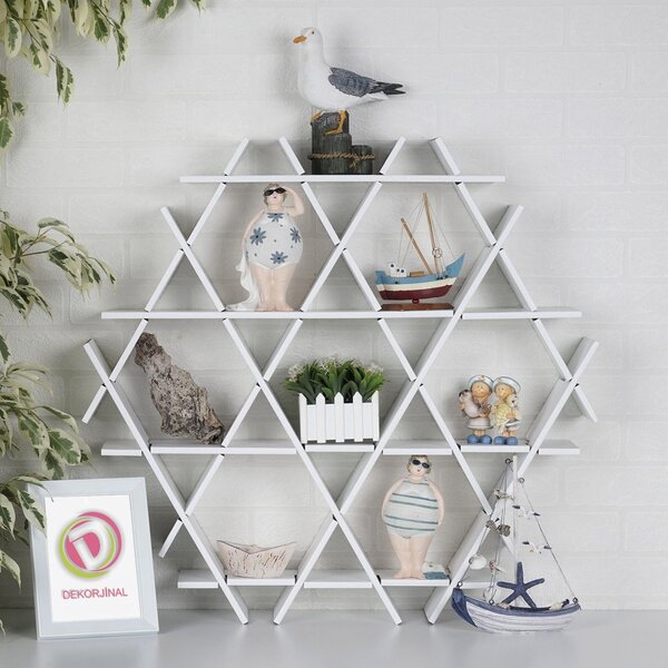 Картонен рафт HEXBEYAZ бял 70x67x11 см