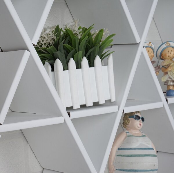 Картонен рафт HEXBEYAZ бял 70x67x11 см
