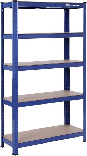 Рафт Songmics, 5 рафта, 180 x 90 x 40 см, Синьо, GLR40Q