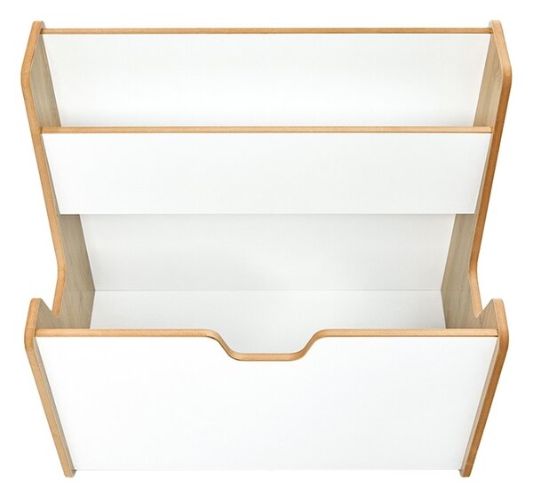 Рафт Crane MDF бяло-натурално 57x34x44 cm