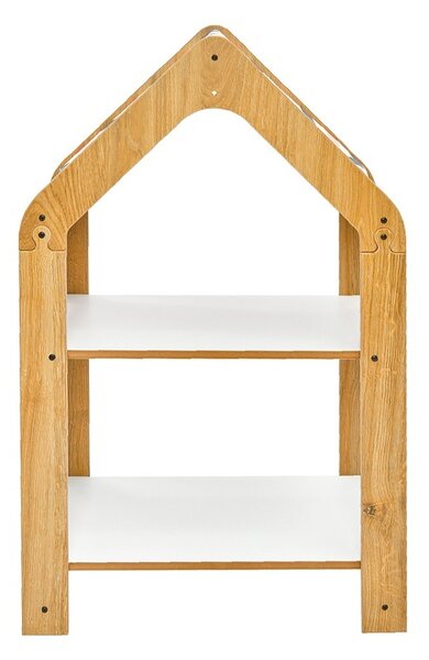 Монтесори рафт Zoilen естествен бял син mdf 57x34x70 cm