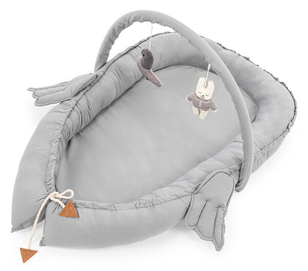 Бебешко креватче Babynest Grey 110x70x12 cm