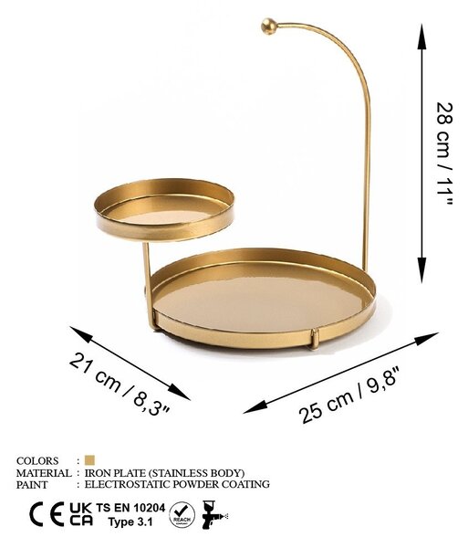 Държач за бижута GED-002 Gold 25x28x21 cm