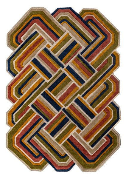 Ръчно изработен вълнен килим 140x200 cm Lattice Shaped – Flair Rugs