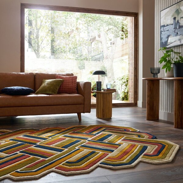 Ръчно изработен вълнен килим 140x200 cm Lattice Shaped – Flair Rugs