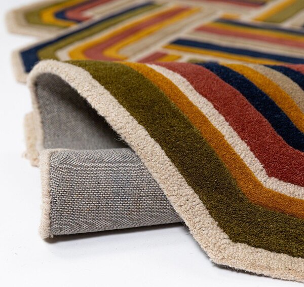 Ръчно изработен вълнен килим 140x200 cm Lattice Shaped – Flair Rugs