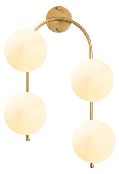 Стенна аплика Jewel Златен 40x26x62 см