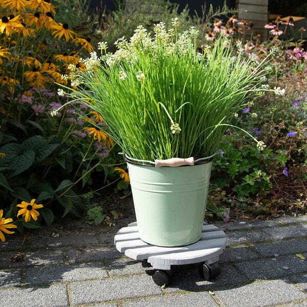 Дървена подвижна стойка за саксии ø 29 cm (височина 8 cm) Indoor & Outdoor – Esschert Design