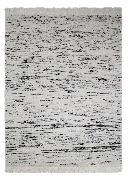 Сив/в цвят слонова кост ръчно изработен вълнен килим 140x200 cm Ellsa – Flair Rugs