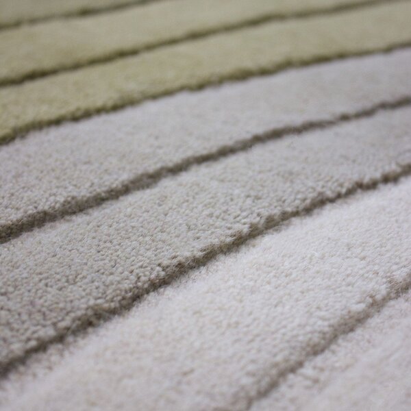 Зелен ръчно изработен вълнен килим 200x290 cm Puddle Ombre – Flair Rugs