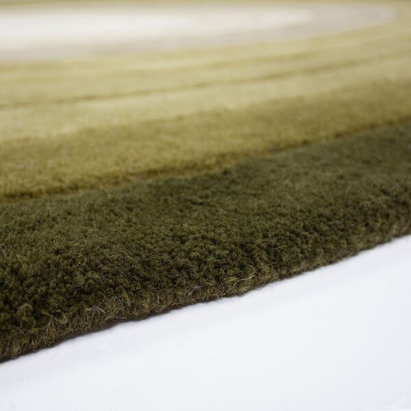 Зелен ръчно изработен вълнен килим 200x290 cm Puddle Ombre – Flair Rugs
