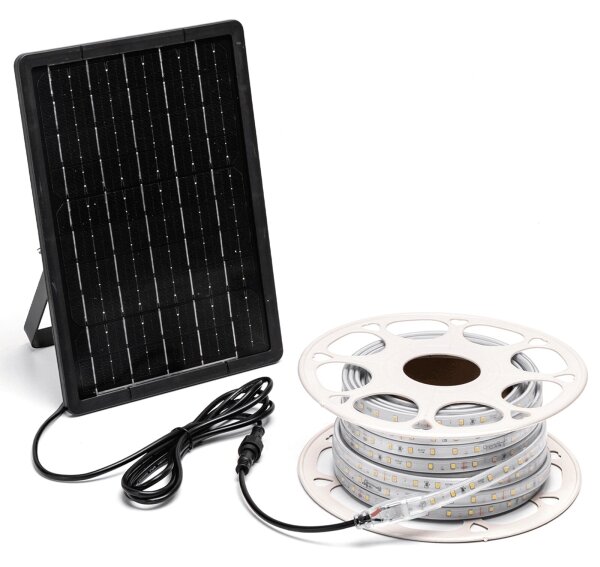 Aigostar - LED RGB регулируема соларна лента LED/10W/3,2V 10 м IP65 + DO