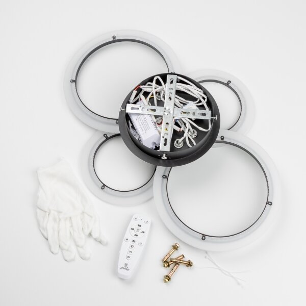 Brilagi - LED Димируем полилей за повърхностен монтаж ORBITS LED/50W/230V 3000-6500K антрацит + д.у