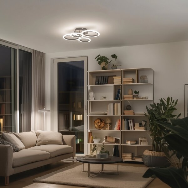 Brilagi - LED Димируем полилей за повърхностен монтаж ORBITS LED/50W/230V 3000-6500K антрацит + д.у