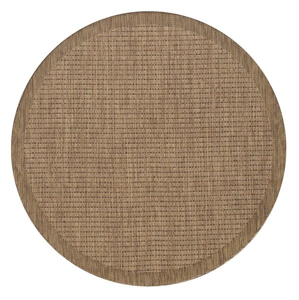 Кръгъл килим за открито и закрито в естествен цвят ø 120 cm Giza 1410 – Ayyildiz Carpets