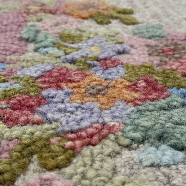 Ръчно изработен вълнен килим 140x200 cm Elise Floral – Flair Rugs