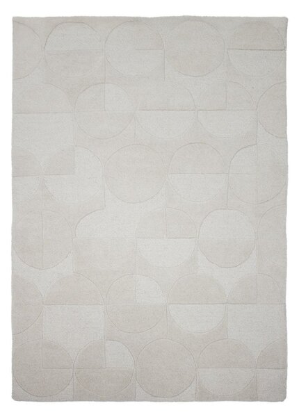 Ръчно изработен вълнен килим в цвят слонова кост 120x170 cm Gigi – Flair Rugs