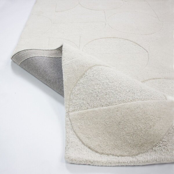 Ръчно изработена вълнена пътека в цвят слонова кост 60x230 cm Gigi – Flair Rugs